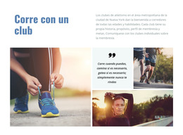 HTML Gratuito Para Tu Club Perfecto Para Correr