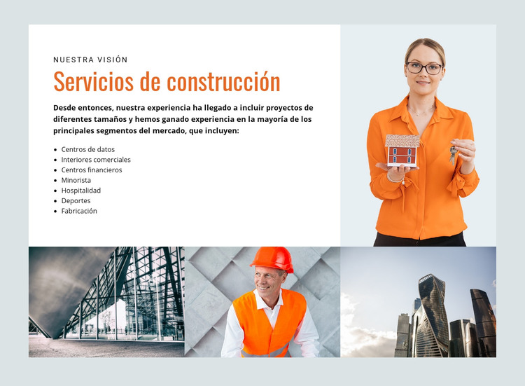 Su agente inmobiliario, arquitecto y contratista Plantilla HTML