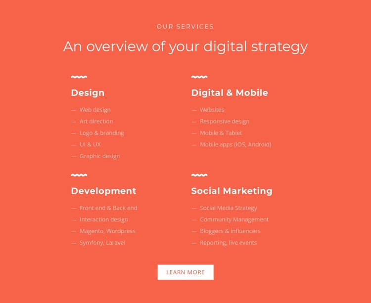 Design, development, marketing Homepage Design