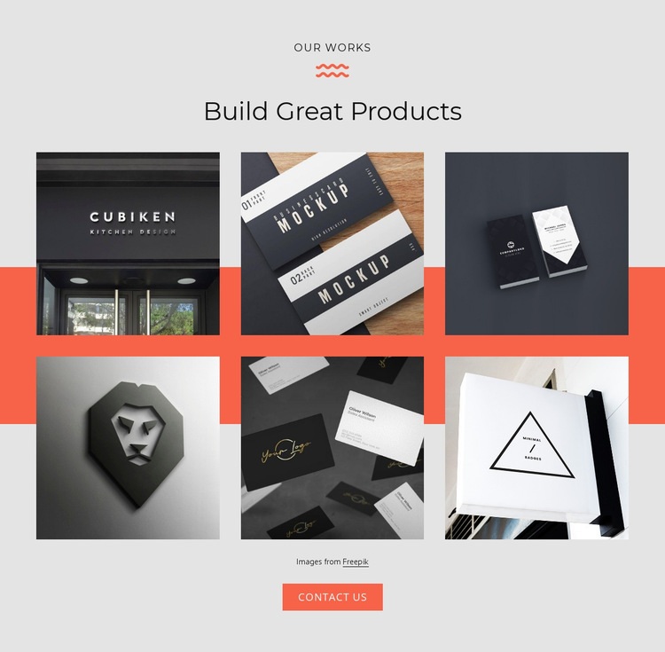 Build great products Homepage Design