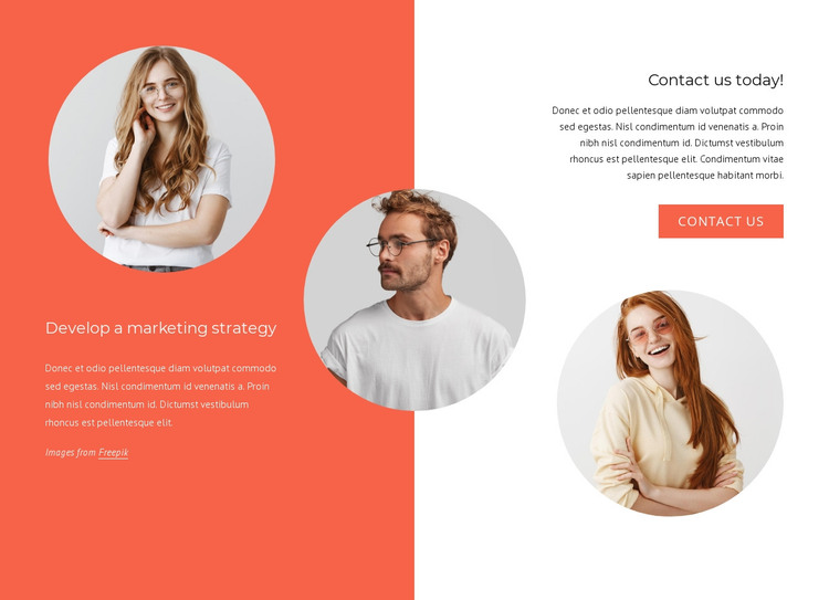 We are a great team HTML Template