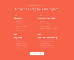 Tervezés, Fejlesztés, Marketing