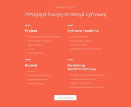 Projektowanie, Rozwój, Marketing - Inspiracja Makietą Strony Internetowej