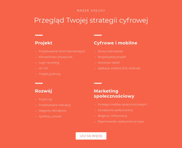 Projektowanie, Rozwój, Marketing