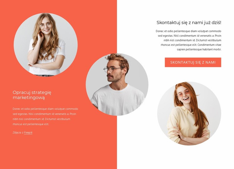 Jesteśmy świetnym zespołem Szablon HTML5