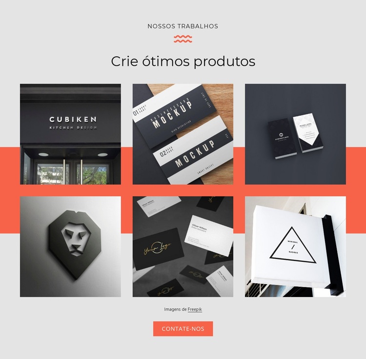 Crie ótimos produtos Landing Page