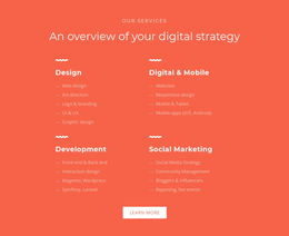 Design, Development, Marketing