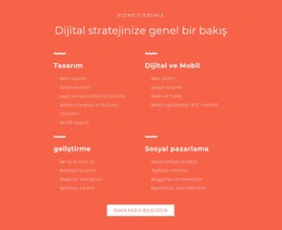 Tasarım, Geliştirme, Pazarlama - HTML Page Maker