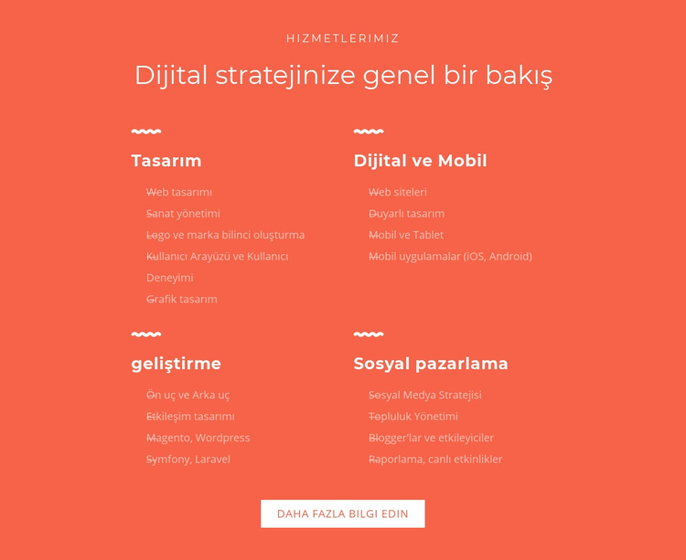 Tasarım, geliştirme, pazarlama WordPress Teması