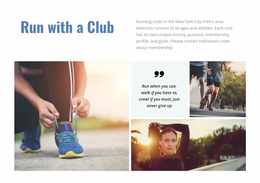 Website Design For Your Perfect Running Club