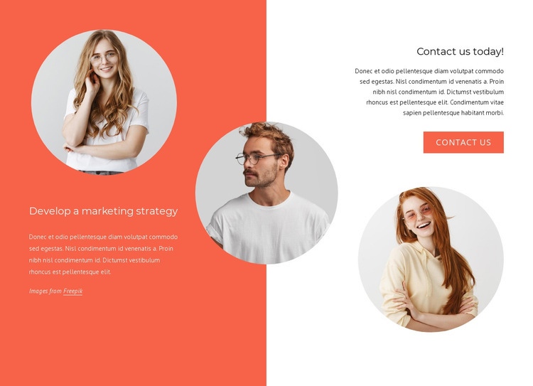 We are a great team Wix Template Alternative