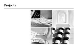 Galería Con Mejores Proyectos - HTML Layout Builder