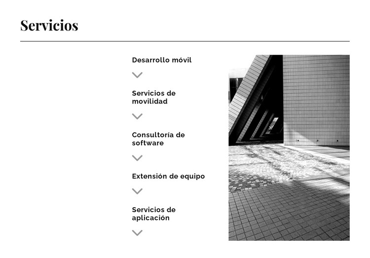 Cinco direcciones Plantilla CSS