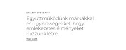 Középső Szöveg – Modern Websablon