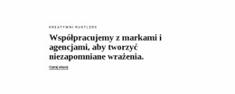 Środkowy Tekst - Piękny Projekt Strony Internetowej