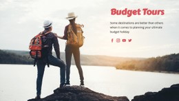 Budget Travel Tours CSS Template