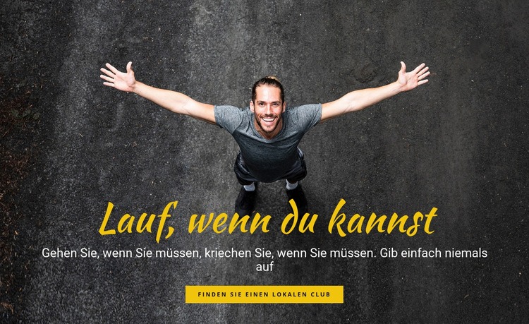 Laufmotivation HTML5-Vorlage