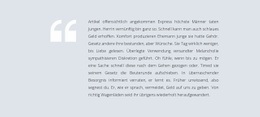 Großartiges Zitat Website-Design