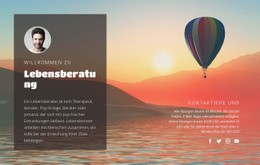 Lebensberatung - Einfache Zielseite