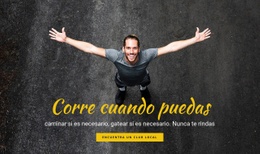 Diseño Web Gratuito Para Motivación Para Correr