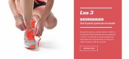 Disminuyendo Para Un Maratón - Maqueta De Sitio Web Profesional