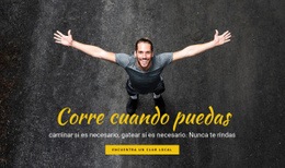 Motivación Para Correr - Plantilla De Sitio Web Gratuita