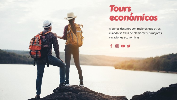 Viajes económicos Plantilla CSS