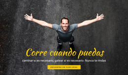 Motivación Para Correr - Plantilla Totalmente Responsiva