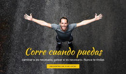 Funcionalidad De Diseño De Tema Para Motivación Para Correr