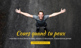 Motivation De Course - Modèle Personnalisé D'Une Page