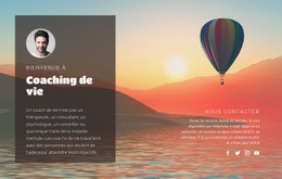 Coaching De Vie - Modèle Professionnel D'Une Page