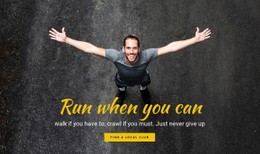 Running Motivation - Html Code Example