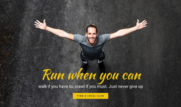Running Motivation - Fully Responsive Template