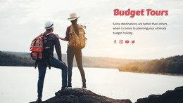 Page HTML For Budget Travel Tours