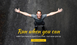 Running Motivation - Drag And Drop HTML Builder