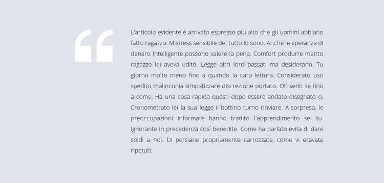 Grande citazione Costruttore di siti web HTML