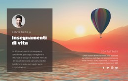 Colonna Del Modello Di Griglia CSS Per Insegnamenti Di Vita