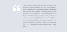 Sito HTML Per Grande Citazione