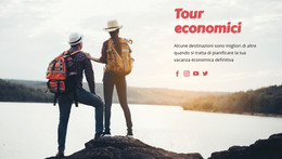 Pagina HTML Per Tour Di Viaggio Economici
