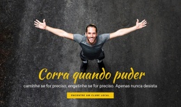 Web Design Gratuito Para Motivação De Corrida