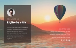 Coluna Do Modelo De Grade CSS Para Lição De Vida