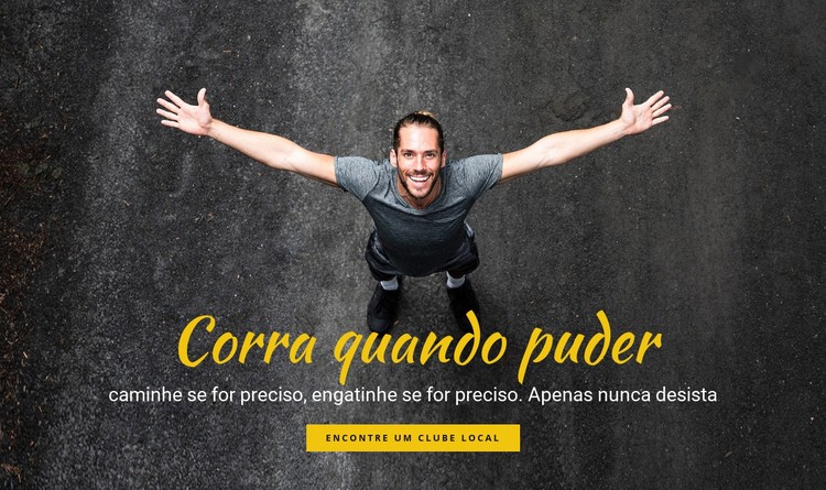 Motivação de corrida Template CSS