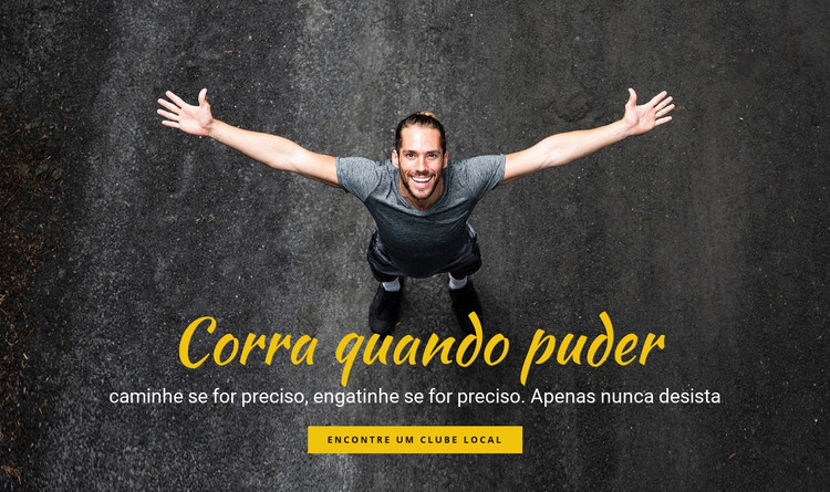 Motivação de corrida Modelo HTML