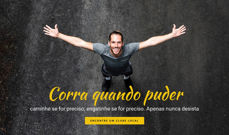 Motivação de corrida Template Joomla