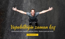 Koşu Motivasyonu Premium CSS Şablonu