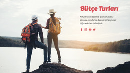 Bütçe Seyahat Turları - HTML Sayfası Şablonu