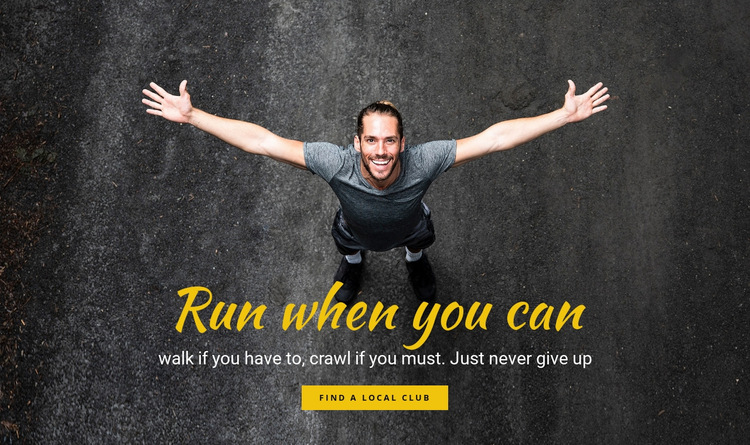 Running motivation Website Builder Templates