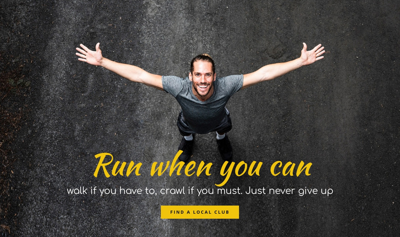 Running motivation Wix Template Alternative