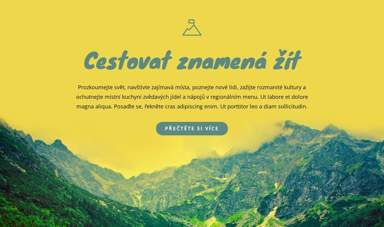 Motivace k cestování Šablona CSS