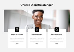 Drei Beliebte Dienste Mobile App